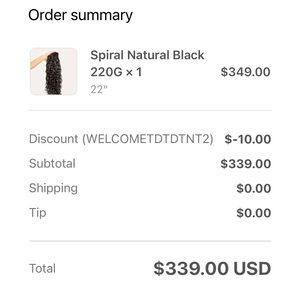 Spiral 22” 220G Bebonia Spiral Extensions